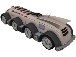 Fantastic Vehicle 3D Model