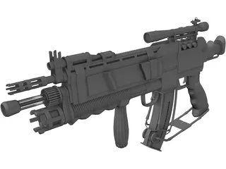 Gun 3D Model