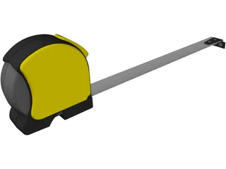 Retractible Tape Measure 3D Model