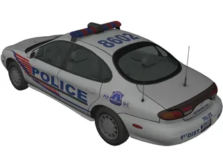 Ford Taurus Police 3D Model