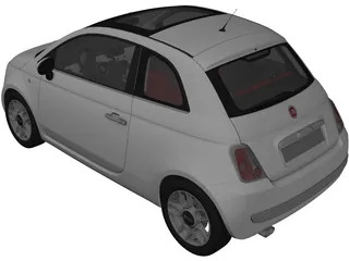 Fiat 500 3D Model