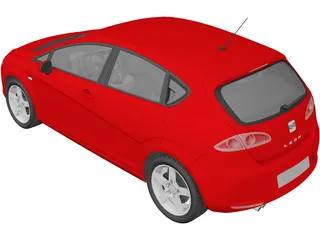 Seat Leon 3D Model