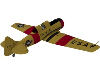 T-6 Texan 3D Model