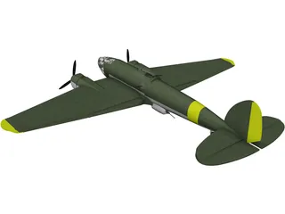 Heinkel He 111 Medium Bomber 3D Model