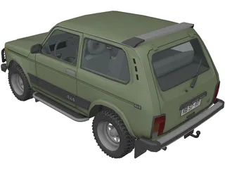 VAZ 21213 Niva 3D Model