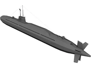 Submarine 3D Model