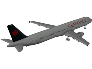 Airbus A321 Air Canada 3D Model