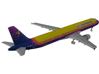 Airbus A321 Air Jamaica 3D Model