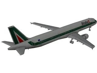 Airbus A321 Alitalia 3D Model