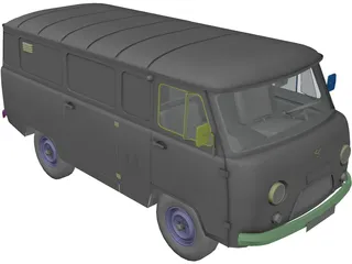 UAZ 3741 3D Model