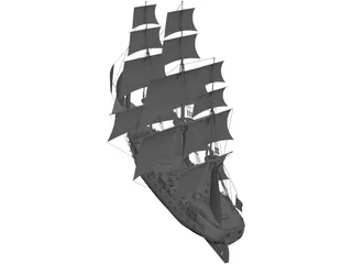 Turk Ship 3D Model