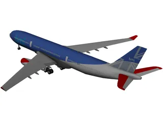 Airbus A330 BMI 3D Model