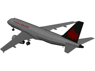 Airbus A320-200 Air Canada 3D Model