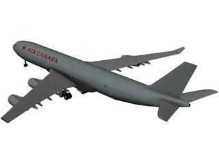 Airbus A340-300 Air Canada 3D Model