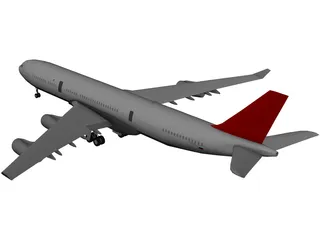 Airbus A340-600 3D Model