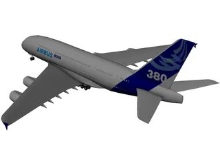 Airbus A380 3D Model