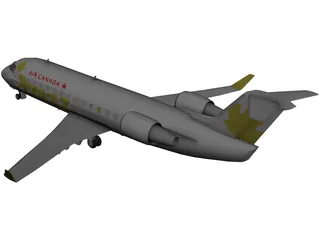 Bombardier CRJ-200 Air Canada Jazz 3D Model