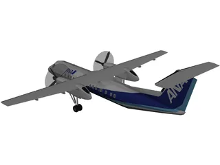 Bombardier Q300 DHC-8 Dash 8 ANA 3D Model