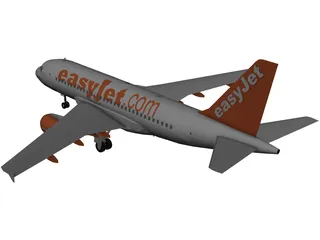 Airbus A320 easyJet 3D Model