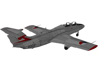 Aero L-29 Czech Air Force 3D Model