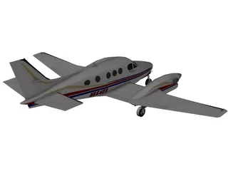 Beechcraft King Air C90GT 3D Model