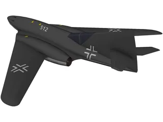 Messerschmitt Me 262 HG III 3D Model