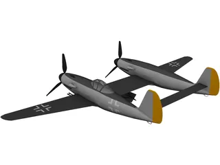 Messerschmitt ME 609 3D Model