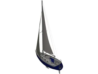 SL30 Sailing Ship 3D Model