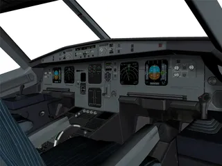 Airbus A321 Cockpit 3D Model