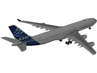 Airbus A340-300 3D Model