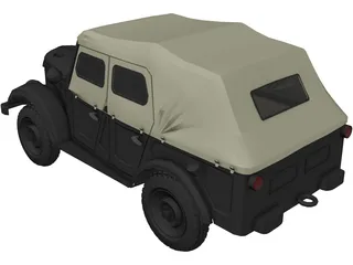 GAZ 69b 3D Model