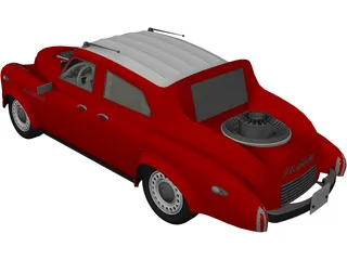 Gaz-M20 Pobeda (1970) 3D Model