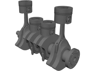 Engine Diesel 3D Model