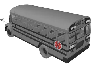 School Bus 3D Model