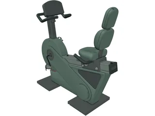 Exercise Bike Recline XT 3D Model