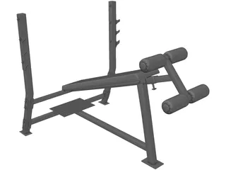 Bench Press 3D Model