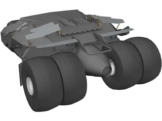 Batman Tumbler Car 3D Model