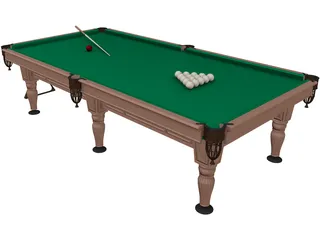 Billiard Table Rio 3D Model