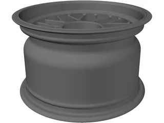 BBS Centerlock Wheel 13in x 8in 3D Model