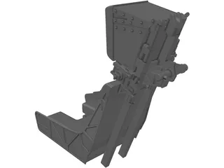 F-18 Seat 3D Model