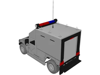 SWAT Car 3D Model