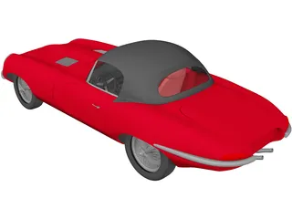 Jaguar E-type 3D Model