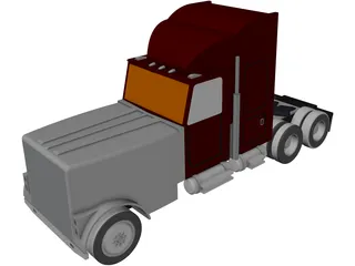 Semi-Truck 3D Model