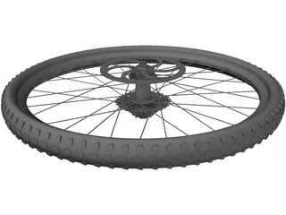 Wheel MTB Rear 3D Model