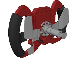 Racing Steering Wheel 3D Model