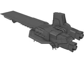 Alien Carrier 3D Model