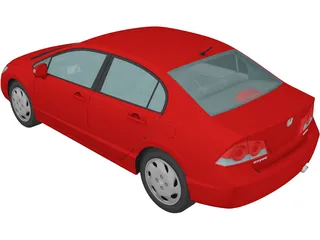 Honda Civic Hybrid (2008) 3D Model