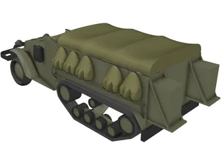 M3 Hulftruck 3D Model