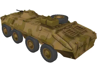 BTR-70 3D Model