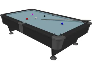 Billiard Table 3D Model